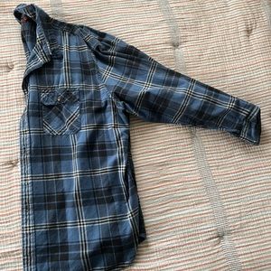 Thick Blue Flannel Shirt